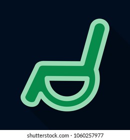 disabled icon sign vector wheelchair handicap symbol.