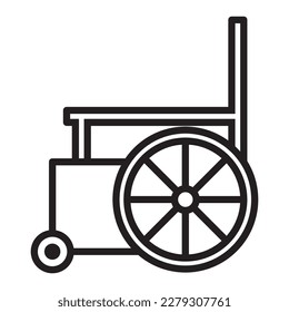 disabled icon sign vector wheelchair handicap symbol.