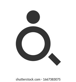 deaktiviert Symbol. einfaches minimalistisches Behinderungszeichen. Vektorillustration einzeln auf weißem Hintergrund EPS10