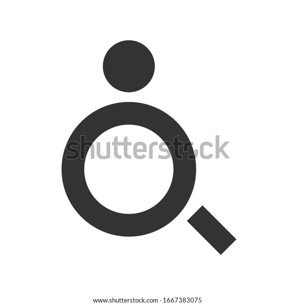 disabled icon. simple\
minimalistic disability sign. vector illustration isolated on white\
background eps10