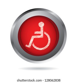 Disabled icon with special design