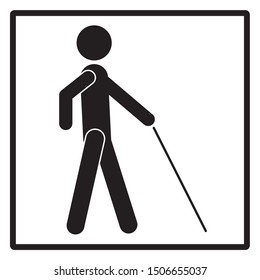 Disabled icon symbol simple design.