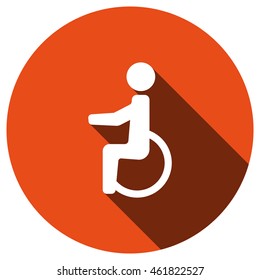 Disabled Icon, vector, icon flat