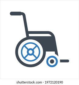Disabled icon, vector and glyph