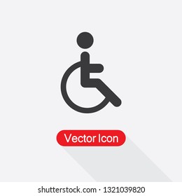 Disabled Icon Vector Illustration Eps10