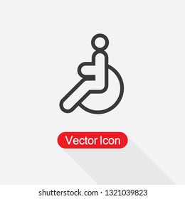 Disabled Icon Vector Illustration Eps10