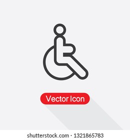 Disabled Icon Vector Illustration Eps10