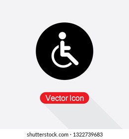 Disabled Icon Vector Illustration Eps10