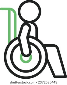 Disabled icon vector image. Suitable for mobile application web application and print media.