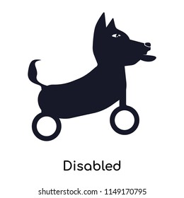 Disabled icon vector isolated on white background for your web and mobile app design, Disabled logo concept