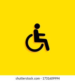Disabled Icon vector. Simple flat symbol.