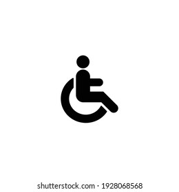 Disabled icon vector for web, computer and mobile app