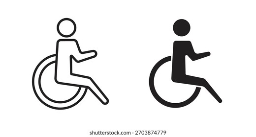 Disabled icon for web design, mobile apps