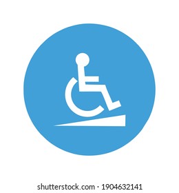 Disabled icon  wheelchair symbol vector illustration