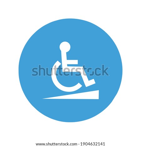 Disabled icon  wheelchair symbol vector illustration