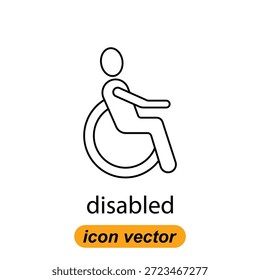 disabled icons. Flat illustrations of disabled vector icons for the web. Vector illustrations of company icons.