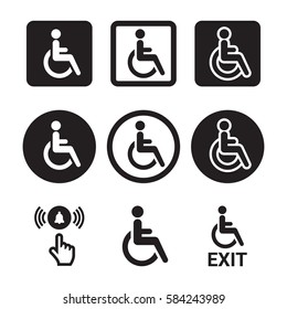 Disabled icons set