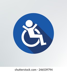 Disabled icon.vector illustration.