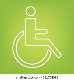 Disabled line icon