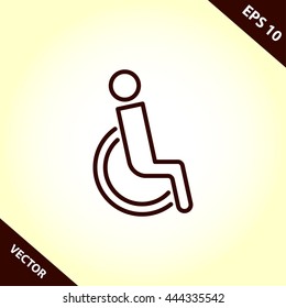disabled line icon
