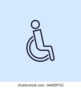 disabled line icon