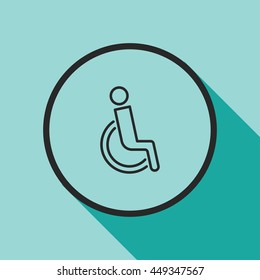 disabled line icon