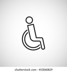 disabled line icon