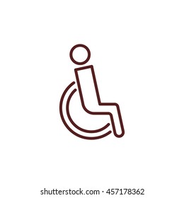 disabled line icon