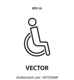disabled line icon