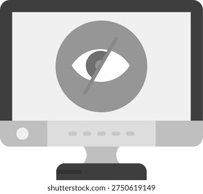 Disabled Line vector Icon Design