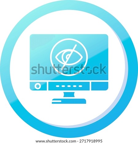 Disabled Line vector Icon Design