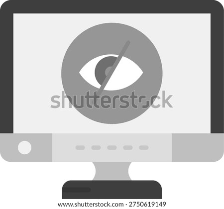 Disabled Line vector Icon Design
