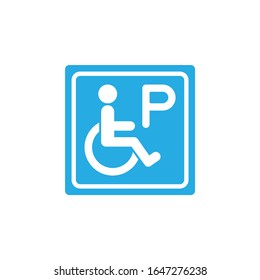 Disabled Parking Icon, Parking Vector