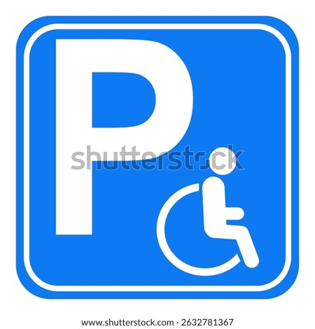 Disabled parking sign Vector Illustration