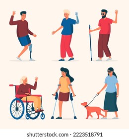 Disabled People Character Set Disability