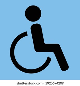 disabled people icon design vector