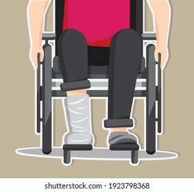Disabled people illustration vector, World Disability Day