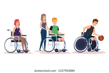 Disabled people set design