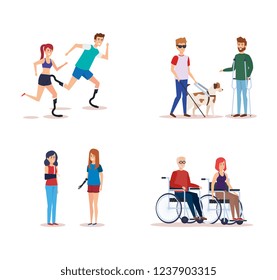 Disabled people set design