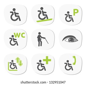 disabled people signs