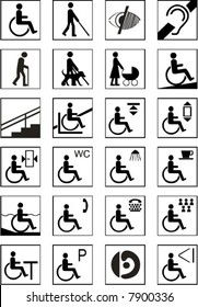 disabled people signs