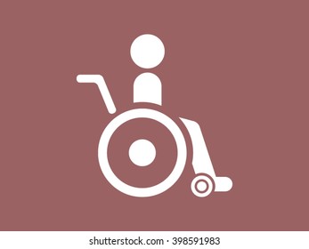 Disabled people silhouette