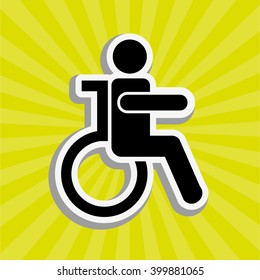 disabled person  design 