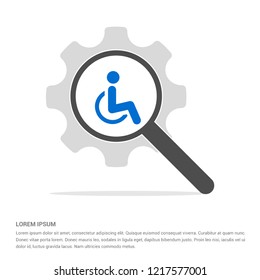 Disabled person icon - Free vector icon