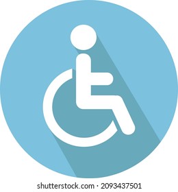 Disabled Person Icon Vector illustration
