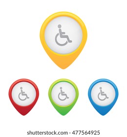 Disabled Person Pins