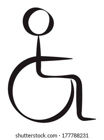 Disabled Person Symbolic Representation