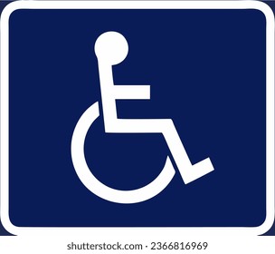 Disabled persons, Signs giving information, Special regulation, Road signs in Sweden