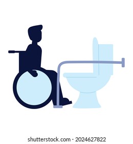 disabled restroom image isolated style