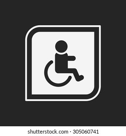 Disabled sign icon
